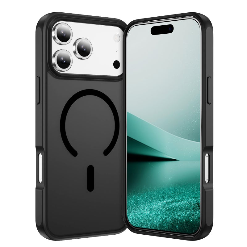 MonaPlay iPhone 17 promax Case MagSafe, Slim Shockproof Protective Case, Anti-Fingerprint Frosted Back, Soft TPU Bumper with Raised Camera & Screen Bezels, Wireless Charging Compatible - Image 1
