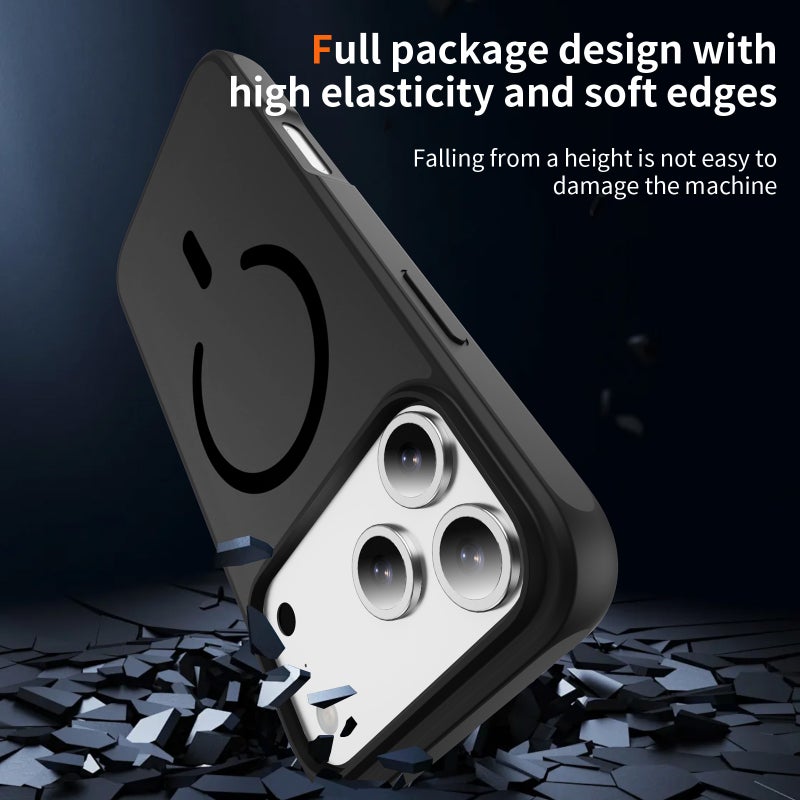 MonaPlay iPhone 17 promax Case MagSafe, Slim Shockproof Protective Case, Anti-Fingerprint Frosted Back, Soft TPU Bumper with Raised Camera & Screen Bezels, Wireless Charging Compatible - Image 4