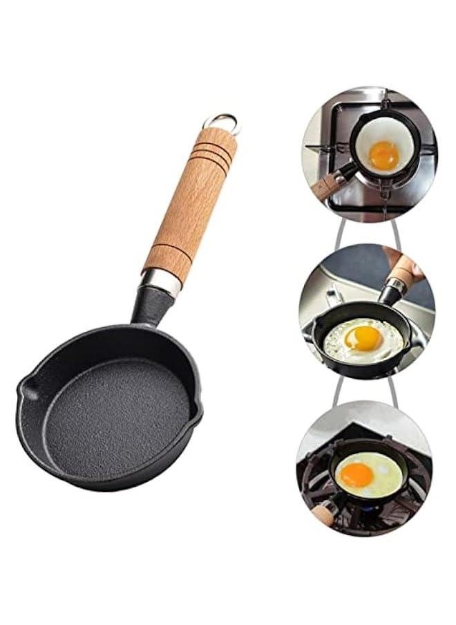 Beauenty - Mini Omelet Pan Marble Frying Small Frying Pan Single Egg Frying Pan Non Stick Cookware Mini Frying Pan Mini Pan Mini Egg Frying Pan Breakfast Pan Cooking Tool Cast Iron Clay Pot - Image 1