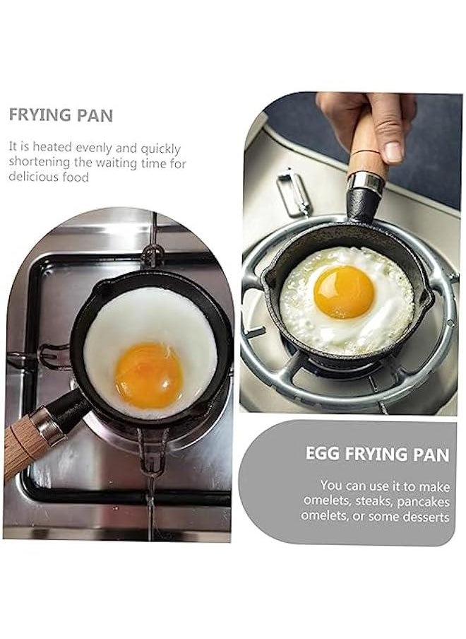 Beauenty - Mini Omelet Pan Marble Frying Small Frying Pan Single Egg Frying Pan Non Stick Cookware Mini Frying Pan Mini Pan Mini Egg Frying Pan Breakfast Pan Cooking Tool Cast Iron Clay Pot - Image 1