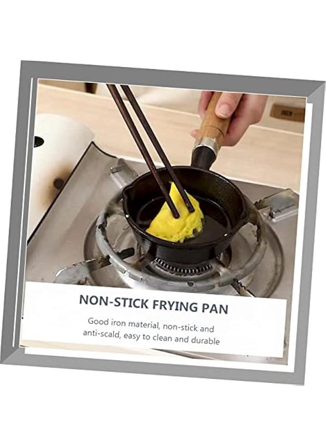 Beauenty - Mini Omelet Pan Marble Frying Small Frying Pan Single Egg Frying Pan Non Stick Cookware Mini Frying Pan Mini Pan Mini Egg Frying Pan Breakfast Pan Cooking Tool Cast Iron Clay Pot - Image 1