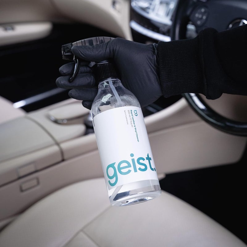 Geist. Rapid Cleaner for Leather & Vinyl - 500ml Cleaner with Brush and Cloth - Image 4