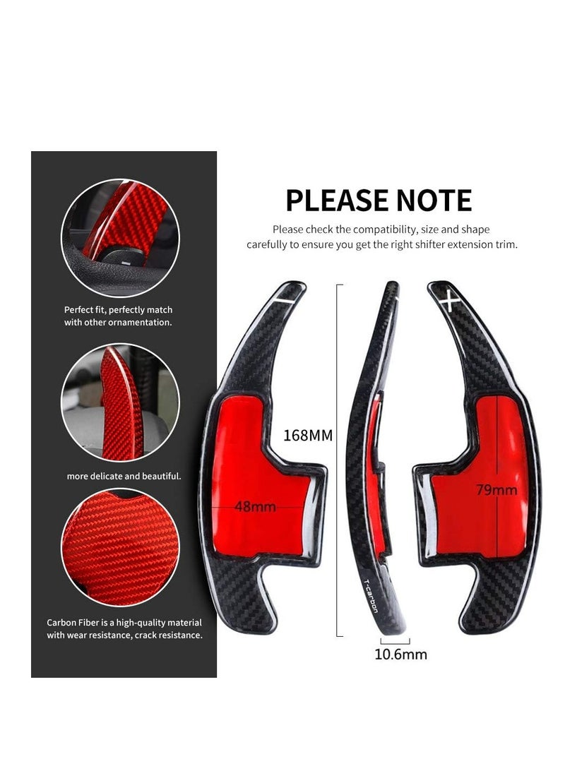 Generic Original Carbon Fiber Steering Wheel Paddle Shifter Fit For Ford Mustang 2015 2016 2017 2018  - Image 3
