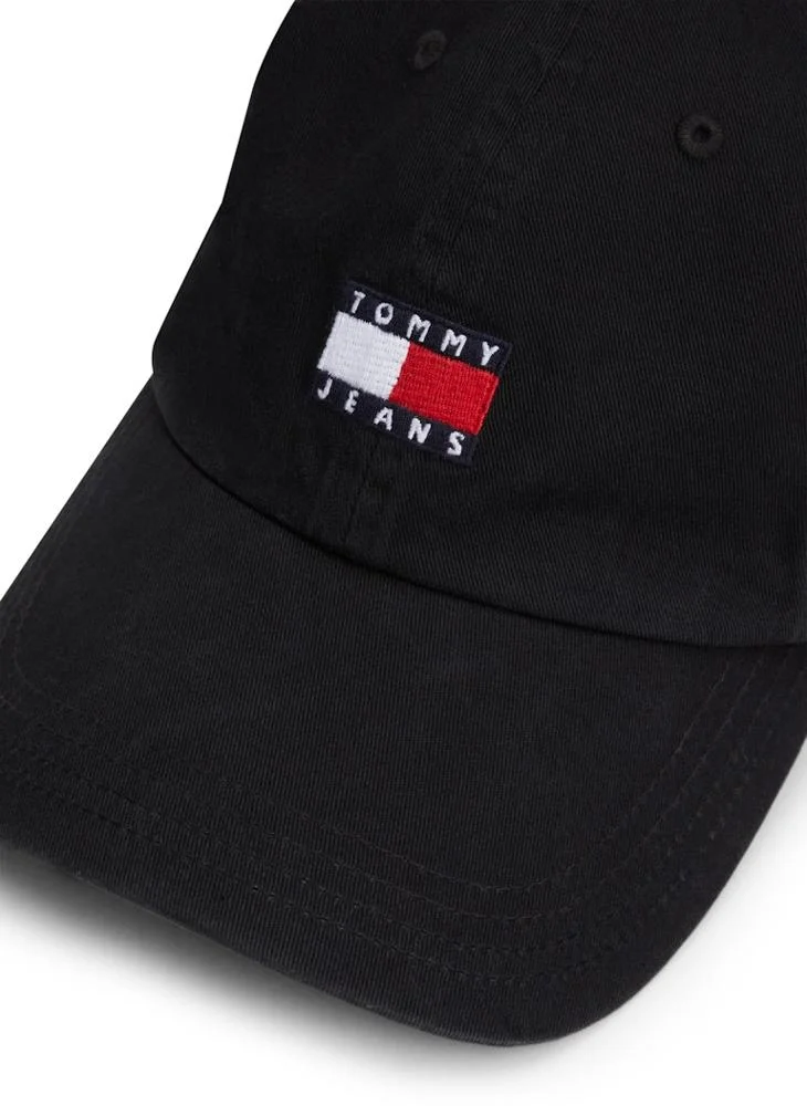 TOMMY JEANS Heritage Logo Detailed Curved Peak Cap