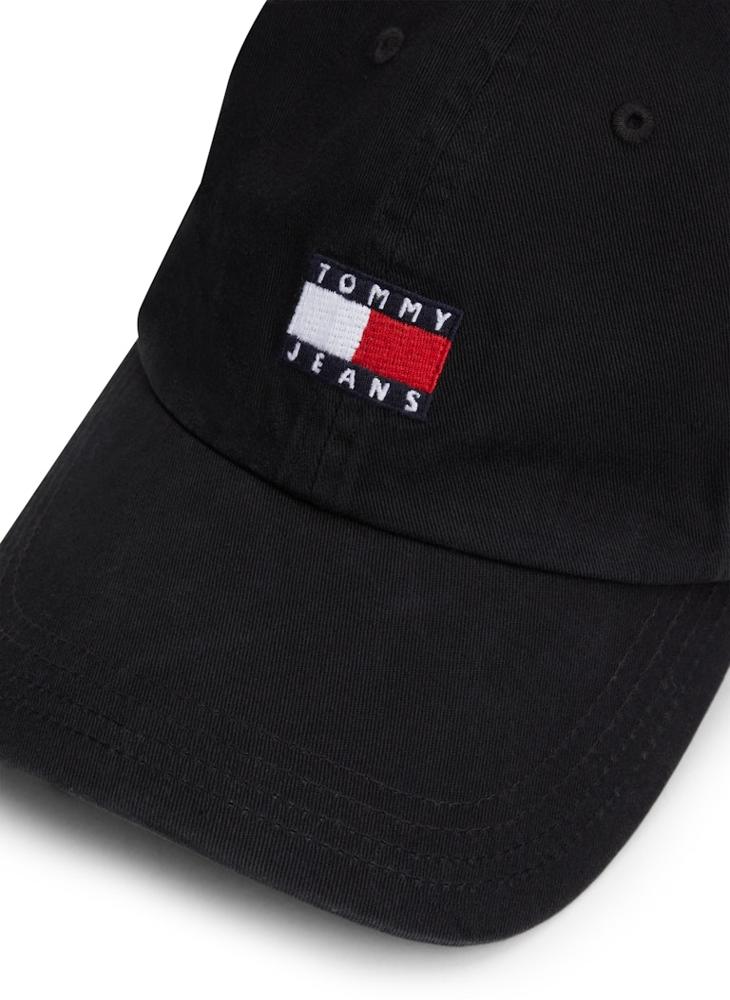 TOMMY JEANS Heritage Logo Detailed Curved Peak Cap - Image 4
