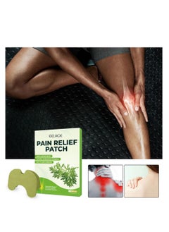 EELHOE 10 Pcs Pain Relief Patches Natural Herbal Heat Patches for Pain Relief Hot Moxibustion Wormwood Sticker for Knee Back Neck Shoulder Pain and Muscle Soreness Arthritis Wormwood Formula Patches  - Image 4