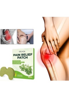 EELHOE 10 Pcs Pain Relief Patches Natural Herbal Heat Patches for Pain Relief Hot Moxibustion Wormwood Sticker for Knee Back Neck Shoulder Pain and Muscle Soreness Arthritis Wormwood Formula Patches  - Image 3