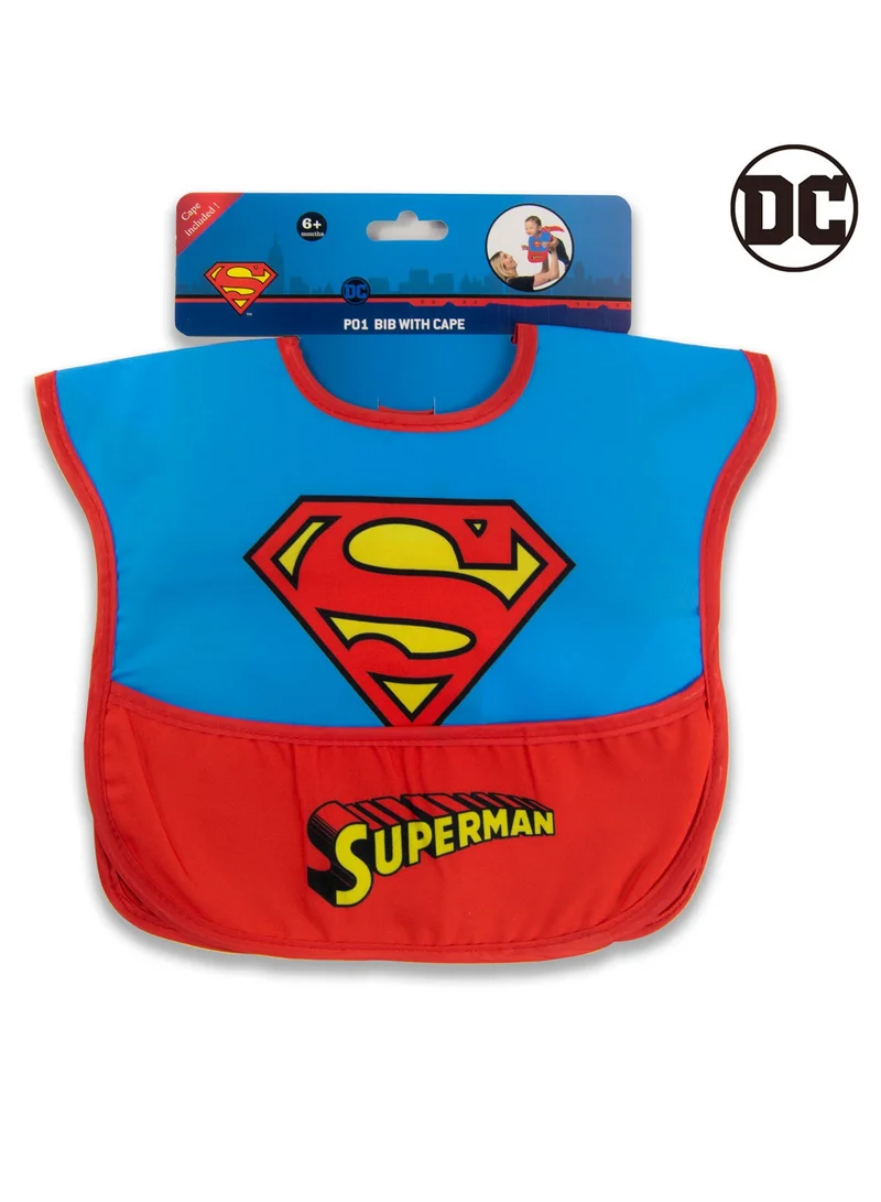 وارنر بروس. Adjustable 2-Snap Superman Baby Bibs With Capes