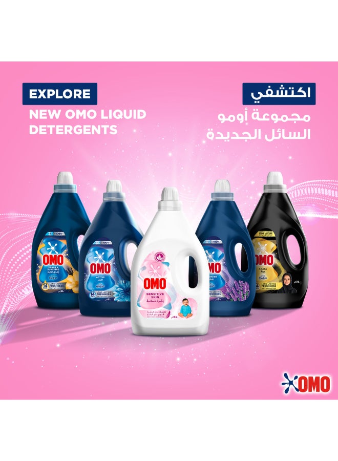 Omo Liquid Laundry Detergent, For Sensitive Skin, Gentle On Skin, Tough On Stains, 4 L - Image 5