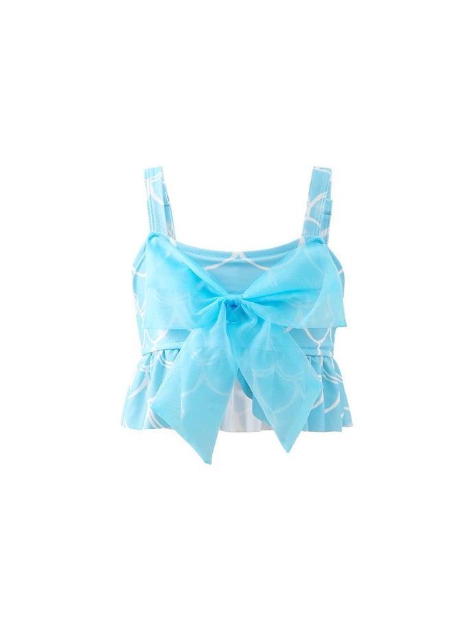Jorunb Princess Little Mermaid Costume, Princess Dress, Mermaid Tail Fancy Dress Birthday Party Costume for Toddler Little Girls,Mermaid Tail Sets with Head Garland Necklace Earrings  - Image 5