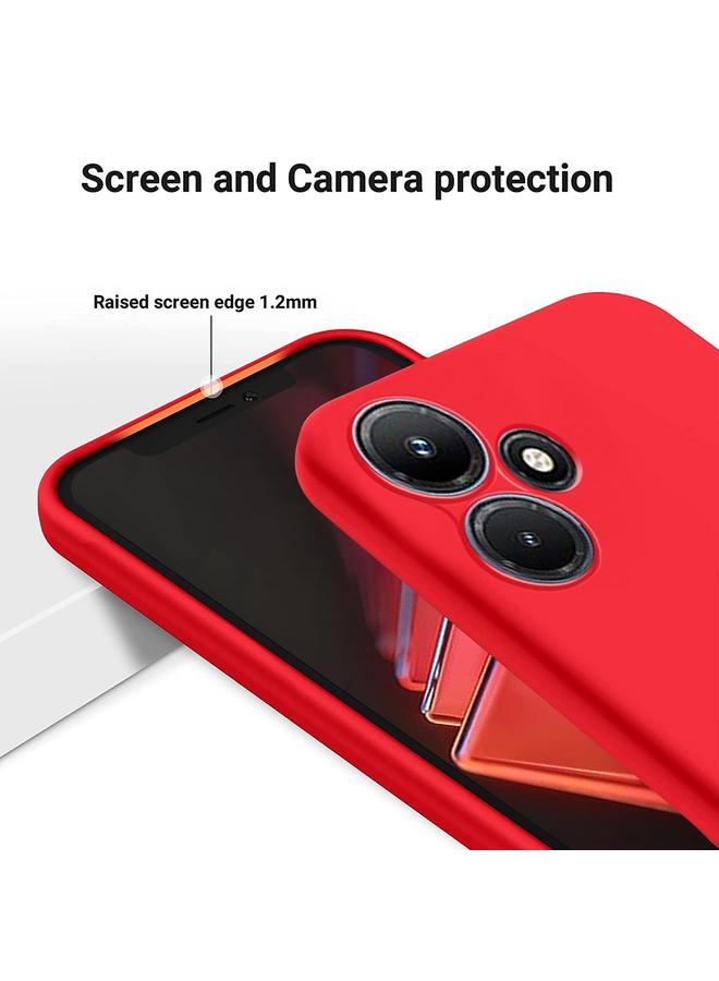 اس-توب جراب لهاتف Infinix Hot 30i مصنوع من السيليكون السائل المقاوم للصدمات بلون نقي - Image 4