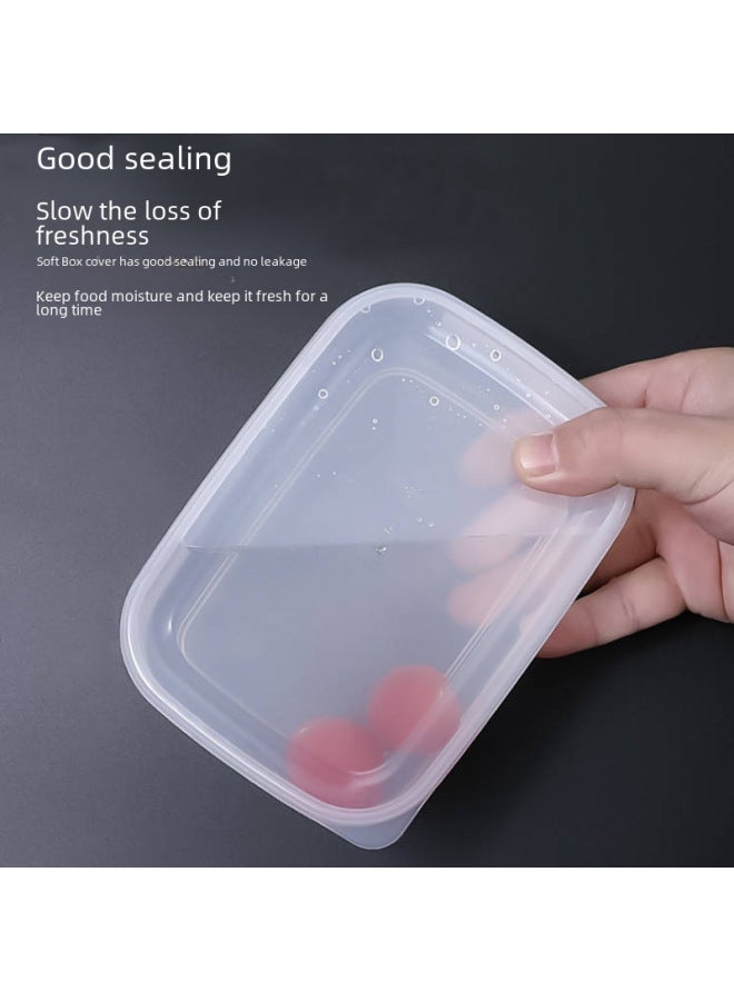 Refrigerator Fresh-keeping Box Kitchen Food Sealed Box Plastic Food Grade Lunch Box Frozen Fruit And Vegetable Refrigerator Storage Box-Specifications:T Type-9123019(1100ml With Drain Frame Suitable For Fruits)  - Image 3