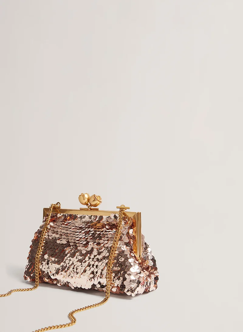تيد بيكر Sequinz Rose Detail Clutch