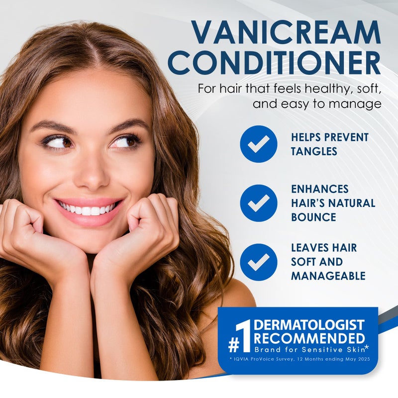 Vanicream Conditioner â€“ pH Balanced Mild Formula Effective For All Hair Types and Sensitive Scalps - Free of Fragrance, Lanolin, and Parabens â€“ 12 Fl Oz - Image 2