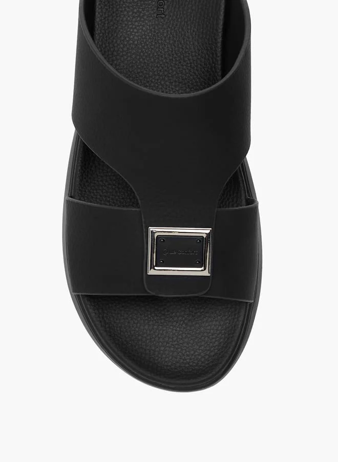 Le Confort Mens Metal Accent Slip-On Sandals