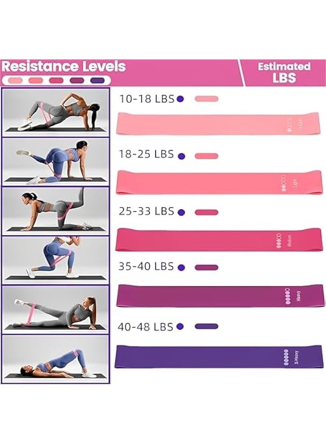 بيوينتي بيونتي مجموعة بيلاتيس اسنشيالز للنساء - مجموعة معدات بيلاتيس منزلية مكونة من 13 قطعة، تتضمن كرة بيلاتيس/حلقة يوجا دائرية سحرية واشرطة مقاومة، مثالية للتمارين المنزلية للنساء والمبتدئين - Image 4