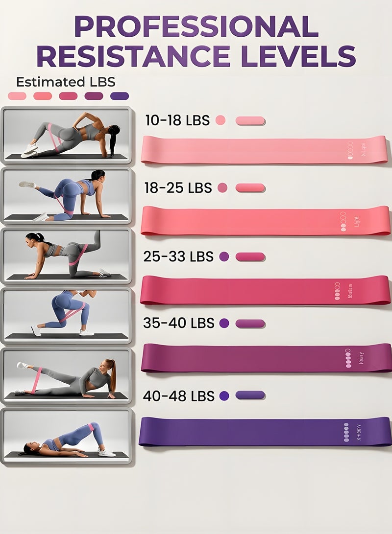 بيوينتي بيونتي مجموعة بيلاتيس اسنشيالز للنساء - مجموعة معدات بيلاتيس منزلية مكونة من 13 قطعة، تتضمن كرة بيلاتيس/حلقة يوجا دائرية سحرية واشرطة مقاومة، مثالية للتمارين المنزلية للنساء والمبتدئين - Image 4