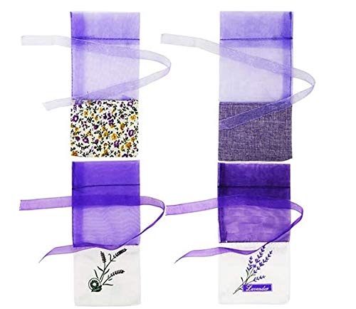 Lozom Sachet Empty Bags Purple Gauze Cotton-Ramie Sacks for Lavender, Spice and Herbs (24pcs) - Image 2