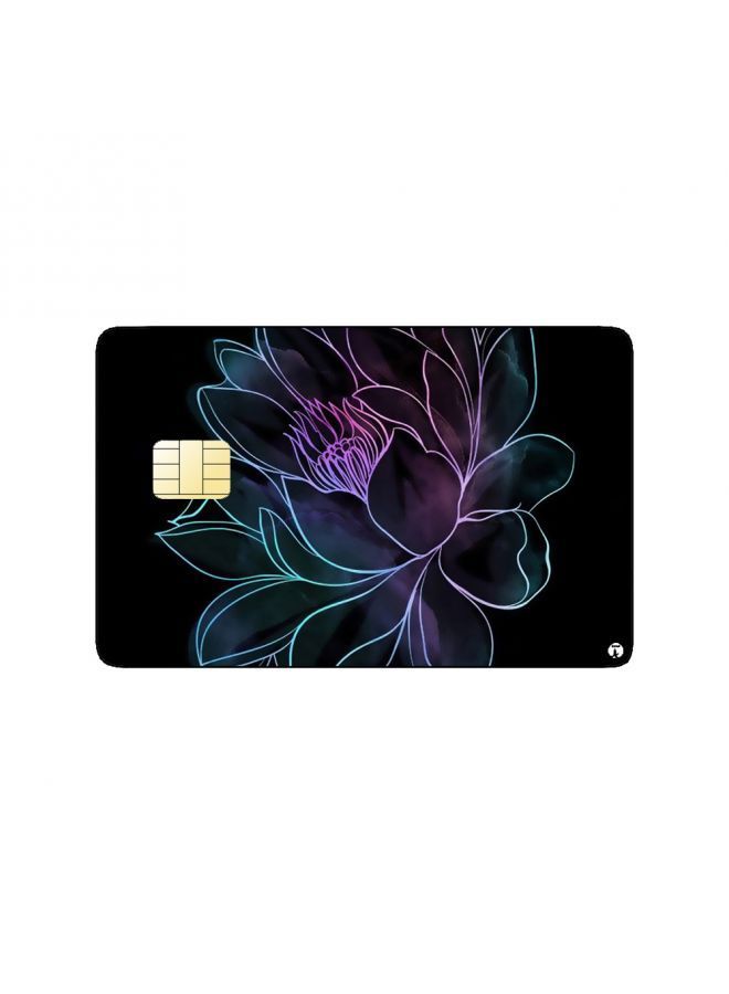 RKN PRINTED BANK CARD STICKER Aesthetic Flower Drawing - Image 2
