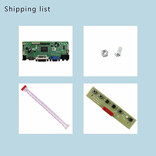 VSDISPLAY DVI VGA Audio LCD Controller Board for 17" 17 inch M170ETN01 1 WYD170SKD 01 LVDS 30 PIN LCD Display, for Mod Machine (m170etn011 m170etn01.1 M170QGBN30-01B CD170A54-01) - Image 5