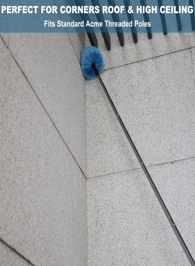 Tockrop Cobweb Duster Head Brush-Twist-On Spider Web Brush for Outdoor & Indoor Web Cleaning // Fits Standard Acme Threaded Poles // Cobweb Duster Brush Head Only-Blue -1 Pack - Image 5