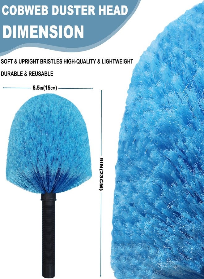 Tockrop Cobweb Duster Head Brush-Twist-On Spider Web Brush for Outdoor & Indoor Web Cleaning // Fits Standard Acme Threaded Poles // Cobweb Duster Brush Head Only-Blue -1 Pack - Image 2