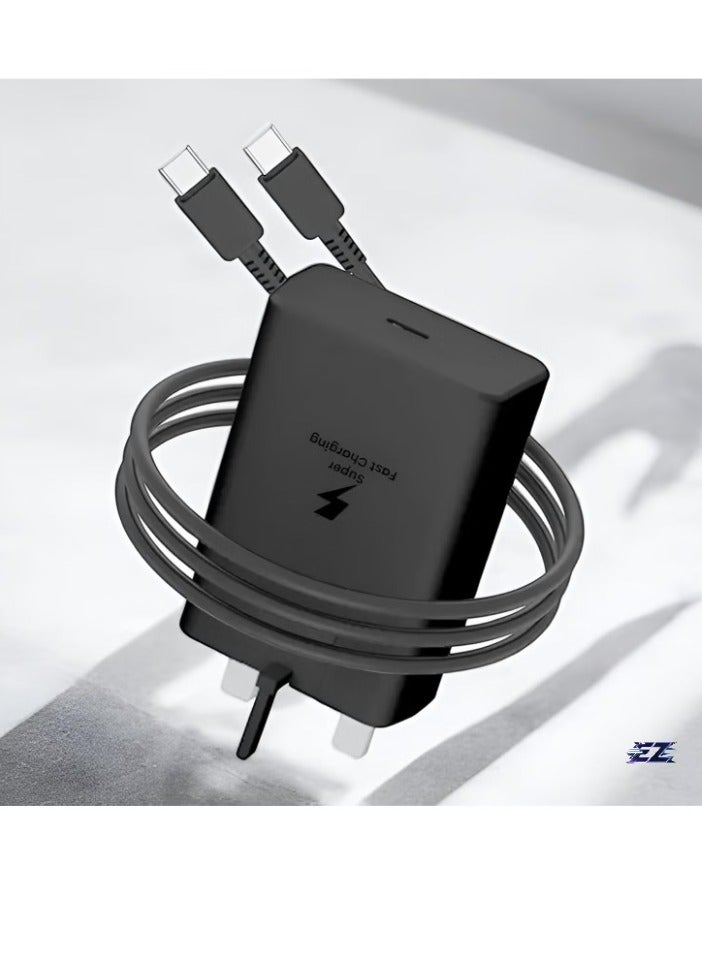 ELTRAZONE 2024 New 45W Type C Super Fast PD 3.0 Charger for Samsung S24 Ultra/S24/S23 Ultra/S23/S22 Ultra/S22/S21/S20, Z Fold 6/5/4, Z Flip 6/5/4, Galaxy Tab S9/S8/S7, A9 Adapter with 5A USB-C to C Cable - Image 1