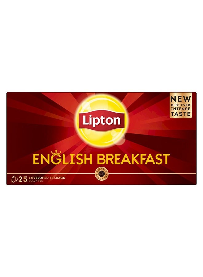 Lipton English Breakfast 25 Envelope Bags - Image 1