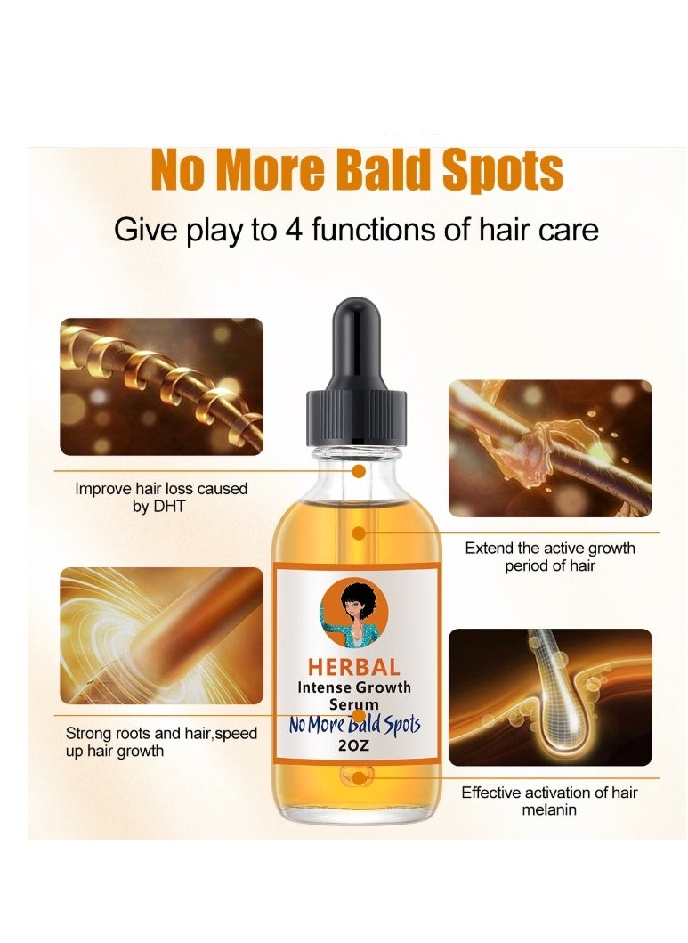 MOOYAM - Herbal Hair Growth Oil And Serum  Dry Scalp Treatment, Hair Thickening Products for Women, Hair Loss Essential Oils For Diffuser 2OZ - Image 1