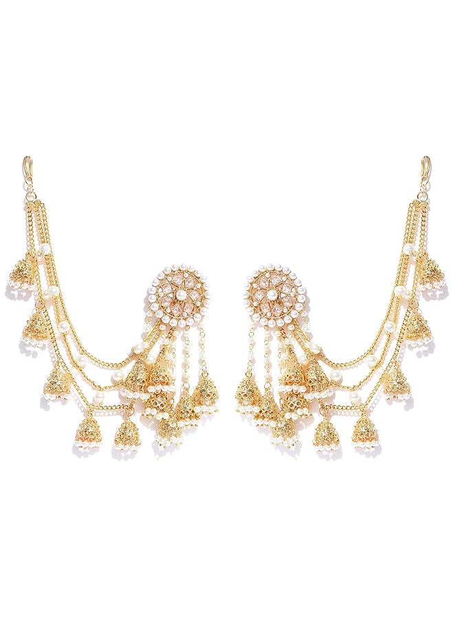 YouBella Gold Plated Stylish Jewelery Traditional Fancy Party Wear Jhumka Jhumki Earrings For Girl'S And Women'S - Image 1