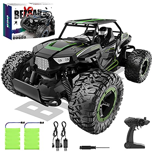 BEZGAR TB142 Remote Control Car  114 Scale RC Cars 20 Kmh 2WD AllTerrains Electric OffRoad Vehicle Truck Crawler Toy with Two Rechargeable Batteries for Boys Kids and Adults - Image 1