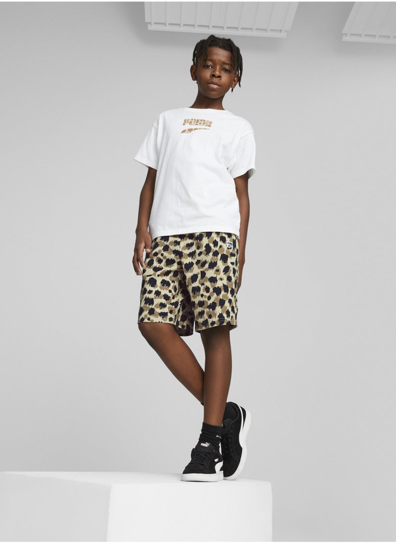 PUMA DOWNTOWN Boys Shortsleeve Logo T-Shirt  - Image 4