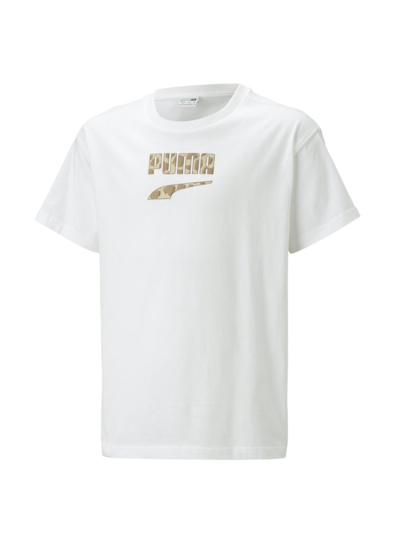 PUMA DOWNTOWN Boys Shortsleeve Logo T-Shirt  - Image 5
