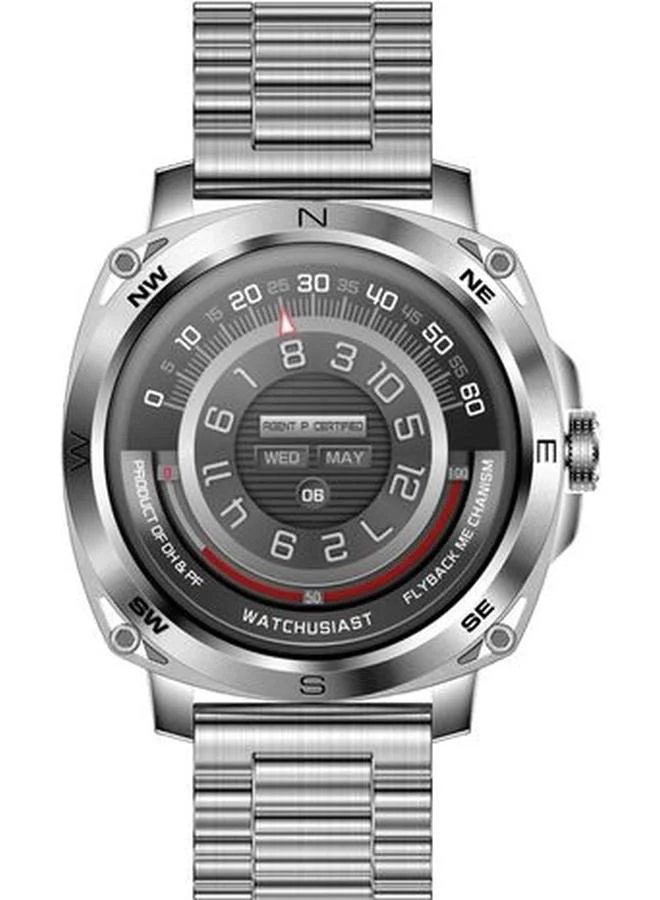 TITAN Unisex Digital Display Watch With Silver Metal Strap - 38124SM01