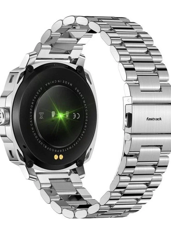 TITAN Unisex Digital Display Watch With Silver Metal Strap - 38124SM01