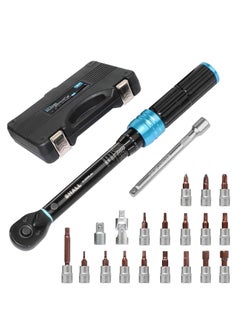 21-Piece 1/4" Torque Wrench Set, (2-25Nm) Dual Direction Adjustable 72 Tooth for Bike and Motorcycle Maintenance,with Extension Pole and Storage Box - pzsku/Z3DF1878745DFFBA9306FZ/45/_/1738918149/91960471-27d6-4ea8-a1b8-5b7a31aa71d2