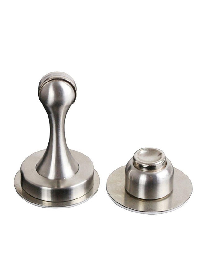 Heavy Duty Metal Magnetic Door Stopper Silver 8.00 x 8.00 x 8.00centimeter - Image 2