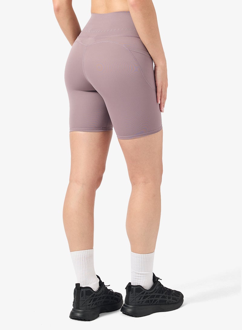FRWD High Rise Seamless Shorts with Side Pocket - Image 3