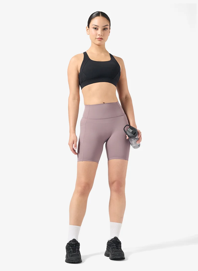 FRWD High Rise Seamless Shorts with Side Pocket