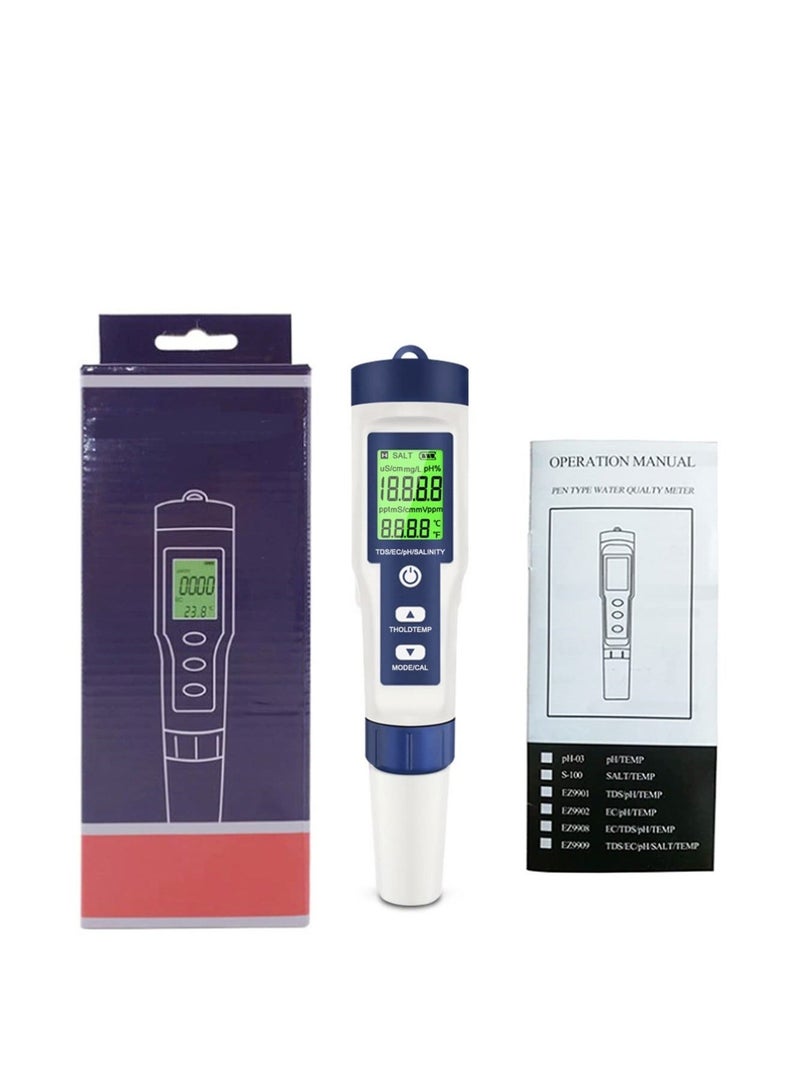 Tester for Water Digital PH Tester Pen 0.01 High Accuracy Water Testing Kits for Household Drinking Pool and Aquarium