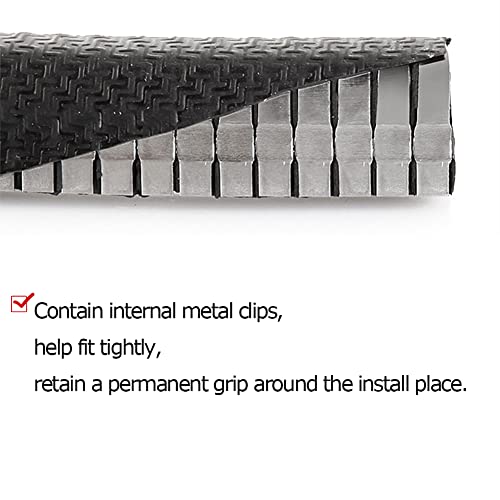 Tintvent Rubber Edge Trim Black 26Feet, Fits 1/4” Edge, Flexible U Shape Seal Strip for Sharp/Rough Surfaces, Cars, Trucks, Boats - Image 3