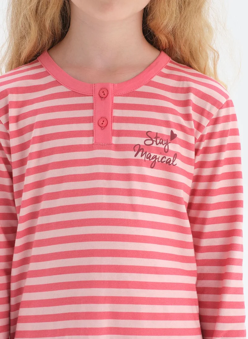 dagi Kids Striped Pyjama Set