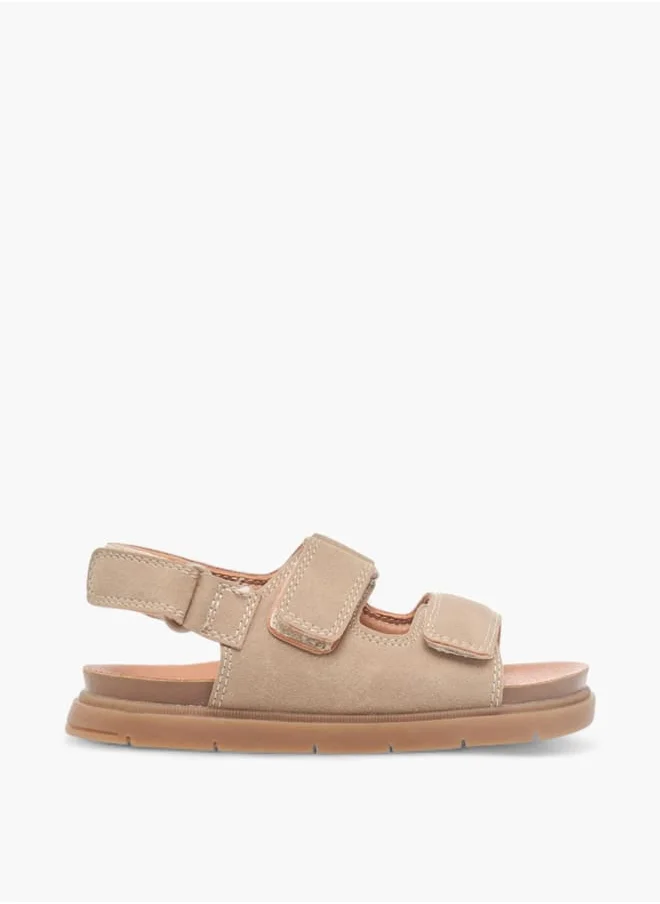 JUNIORS Boys Solid Sandals With Hook And Loop Closure