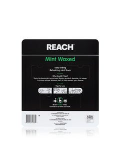 REACH Waxed Dental Floss, Mint, Plaque Remover, Shred Resistant, Extra Wide Cleaning, Gentle On Gums & Teeth, Pfas-Free, Oral Care, For Adults & Kids, 55Yd, 1 Pack  - Image 4