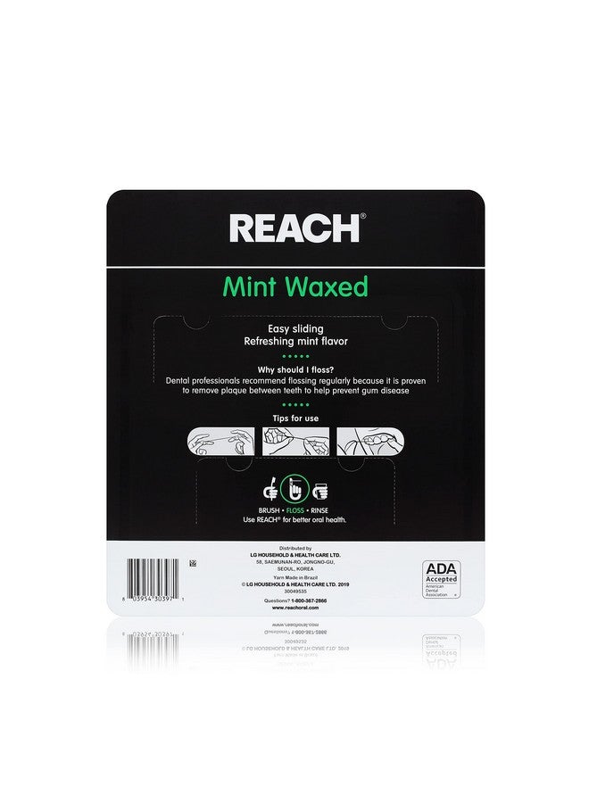 ريتش خيط تنظيف الأسنان الشمعي، بنكهة النعناع، مزيل للبلاك، مقاوم للتقطيع، تنظيف واسع للغاية، لطيف على اللثة والأسنان، خالٍ من مادة PFA، للعناية بالفم، للبالغين والأطفال، 55 ياردة، عبوة واحدة - Image 4