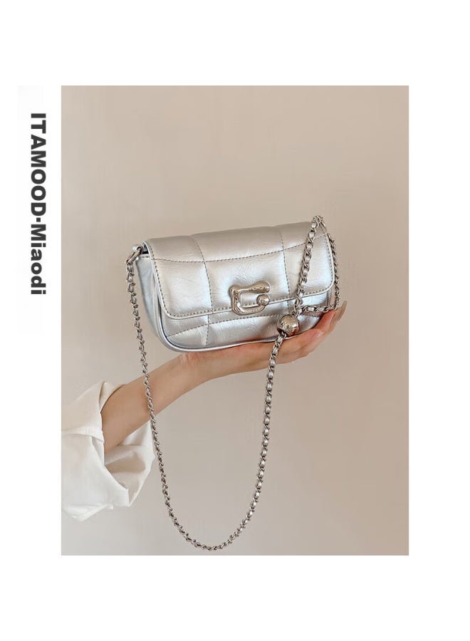Mood Birthday Gift Handbag, Women's High-end Shoulder Crossbody Leather Bag, Commuter Bag, Chain Small Square Bag 80116 - Image 1