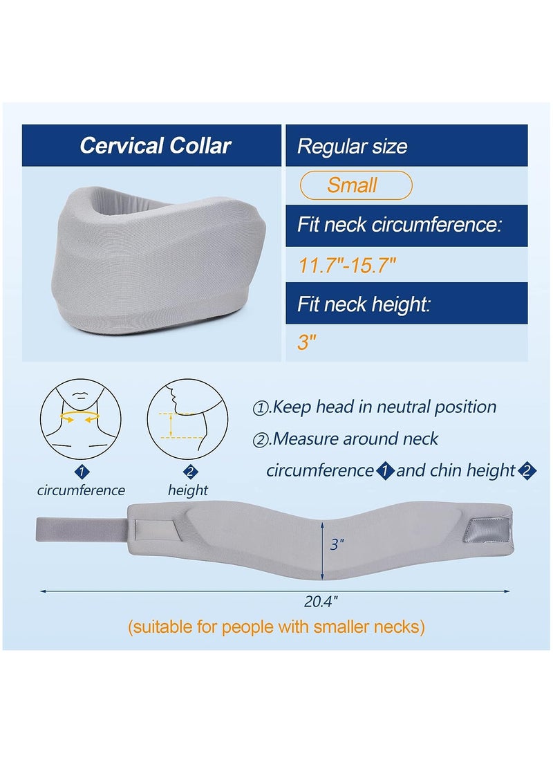 Arabest - Neck Brace for Neck Pain and Support, Soft Neck Support Relieves Pain & Pressure in Spine for Women & Men, Wrap Align Stabilize Vertebrae Foam Cervical Collar for Sleeping (3" Depth Collar) - Image 1