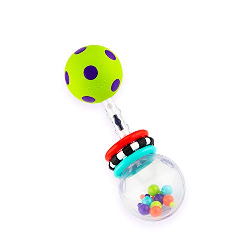Sassy Spin Shine Rattle Developmental Toy (Colors May Vary) - Image 1