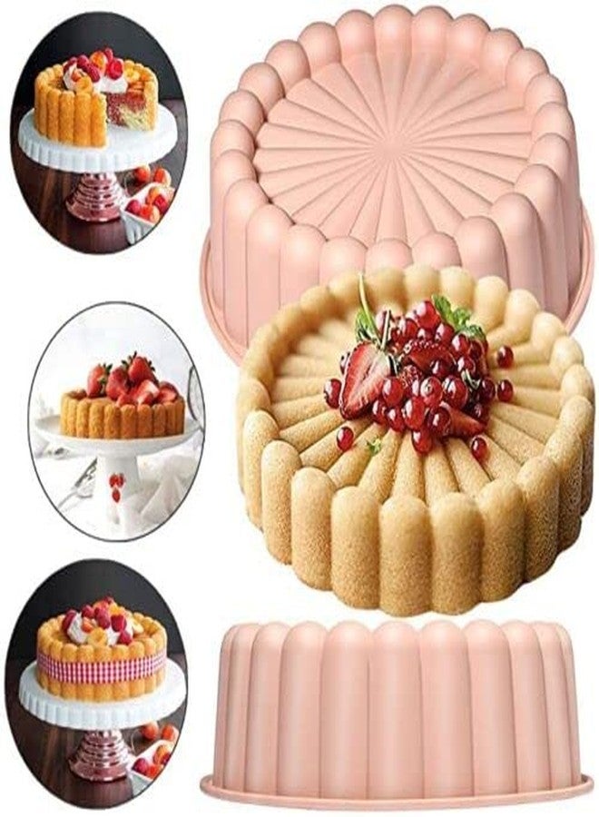 MoldBerry Cake Pan with Spatula & Pastry Brush Making Silicone Mould Charlotte Cake molds for Cheese Cake Chocolate Cake Brownie Tart Pie Flan Bread Cake pan Flexible Reusable - Image 5