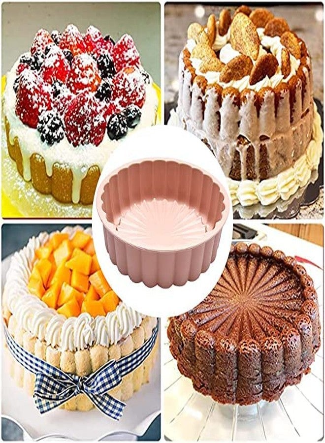 MoldBerry Cake Pan with Spatula & Pastry Brush Making Silicone Mould Charlotte Cake molds for Cheese Cake Chocolate Cake Brownie Tart Pie Flan Bread Cake pan Flexible Reusable - Image 4